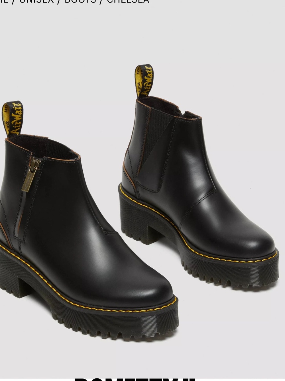 Dr Martens Rometty II Vintage Smooth Leather Chelsea Boots